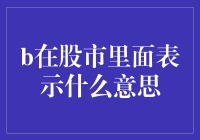 揭秘股市中的'B'：是宝贝还是败家？