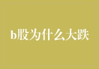 b股为什么大跌？投资新手如何应对市场波动？