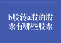 A股市场新动态：B股转板上市的企业名单