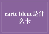 理解Carte Bleue：法国人在日常生活中不可或缺的信用卡