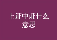 上证中证究竟是啥？新人必看的金融市场入门指南！