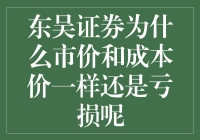 东吴证券为何市价和成本价一致仍亏损：深度分析与策略调整建议