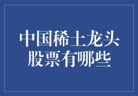 中国稀土龙头股票分析与展望