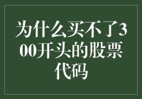 为什么无法购买300开头的股票代码：一场投资策略的迷思