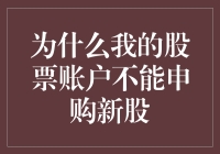 为什么我的股票账户不能申购新股？因为你连个新股户口本都没有！