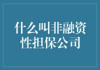 什么是非融资性担保公司？你不了解的可不止一点点！