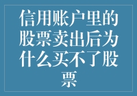 投资大神的秘密武器：信用账户中的股票卖出后买不了股票怎么办？