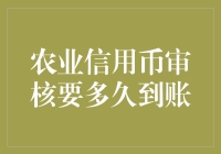 农业信用币审核需要多久？我的钱什么时候到账？别急，胖虎来给你支招！