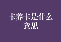 卡养卡：现代金融生态中的数字养宠