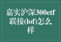 嘉实沪深300ETF联接(LOF)：稳健投资者的优选工具