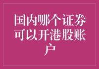 国内哪家证券公司能开港股账户？