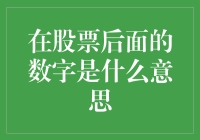 股票后面的数字：一场股市盲人摸象的冒险