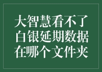 究竟是哪个文件夹？大智慧白银延期数据的存储秘密