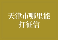 天津市查询个人征信报告的渠道与方法大全