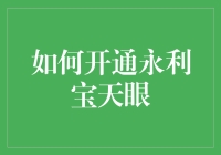 如何开通永利宝天眼——从新手到天眼老手的不完全指南