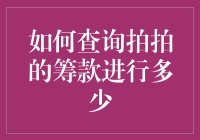 如何拍出筹款的拍案惊奇——教你查询拍拍筹款进度