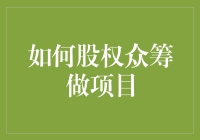 股权众筹：项目启动与成长的创新型资金募集途径