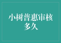 小树普惠审核到底需要多久？我的天哪！