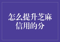 如何提升你的芝麻信用分：一份全面的指南