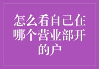 如何查询您所在的营业部：轻松掌握开户信息