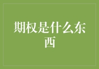 期权是什么东西？是你的未来，还是别人的赌注？