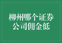 柳州市哪一家证券公司佣金最低？深入解析柳州地区证券公司的佣金政策