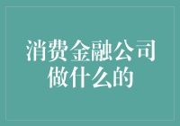 消费金融公司是干什么的？