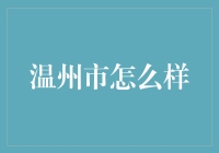 温州市：历史文化与现代活力的完美融合