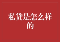 私贷：金融市场的隐秘通道与风险审视