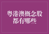 粤港澳概念股：在大湾区炒出天价梦想