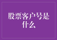 股票客户号：数字中的金融身份