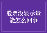 股票没显示量能怎么回事：量能的重要性与常见原因解析