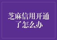 芝麻信用开通了怎么办？难道要放个鞭炮庆祝一下？