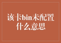 当银行卡被贵族拒绝：解读该卡BIN未配置背后的神秘面纱