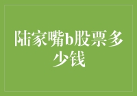 陆家嘴B股票：探索其投资价值与市场潜力