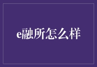 e融所：创新金融平台，构建透明、智能、高效的个人融资生态系统